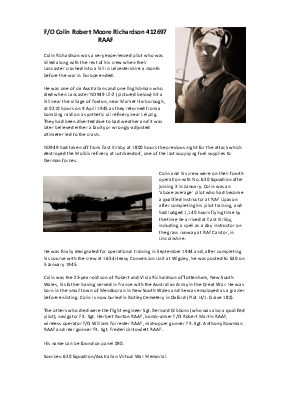 A preview of a PDF biography for Richardson, Colin Robert Moore
